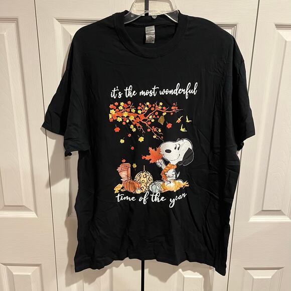 Other - Snoopy It’s the most wonderful time of the year autumn t-shirt black XL